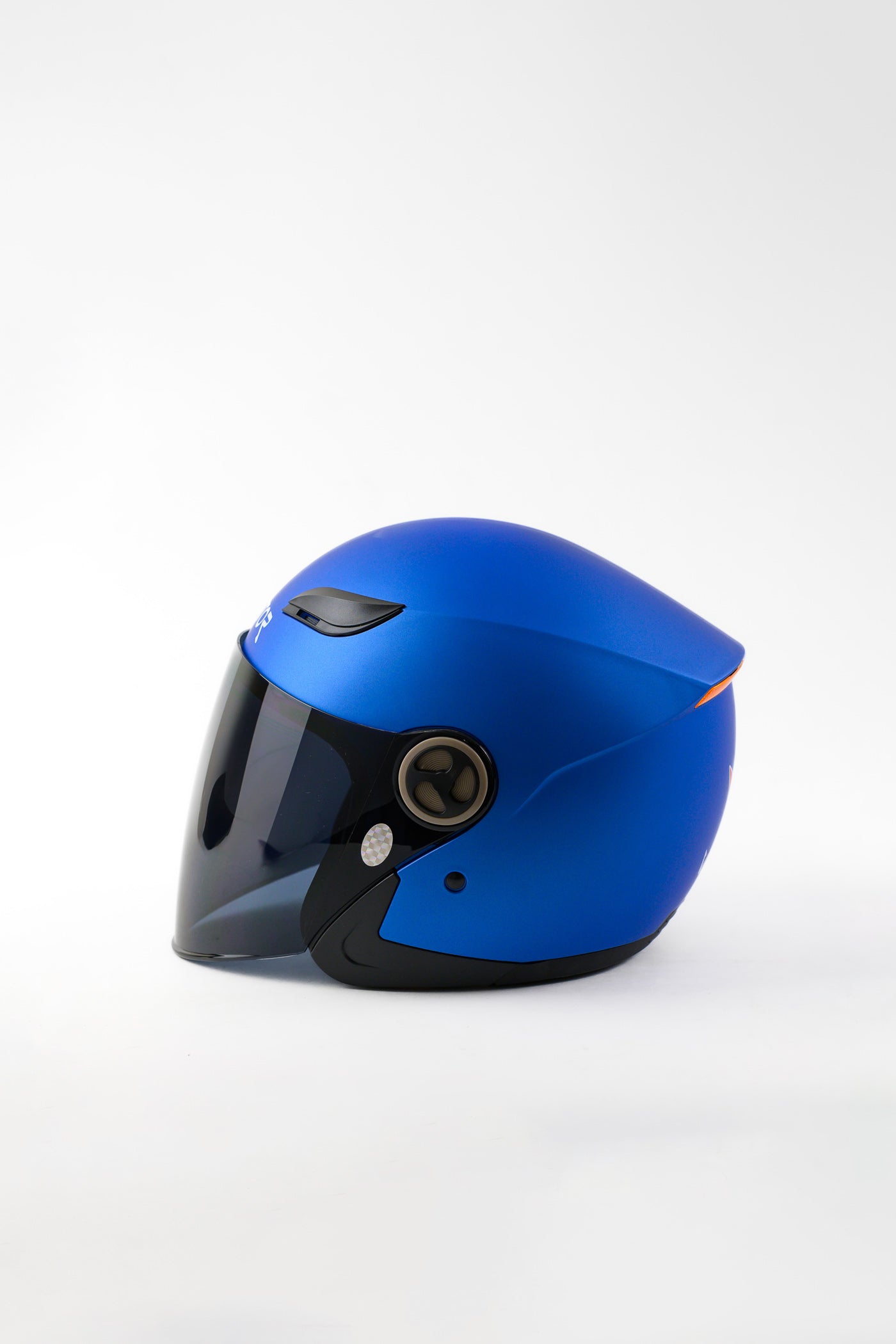 blue half face motorcycle helmet Vector Helmet VT